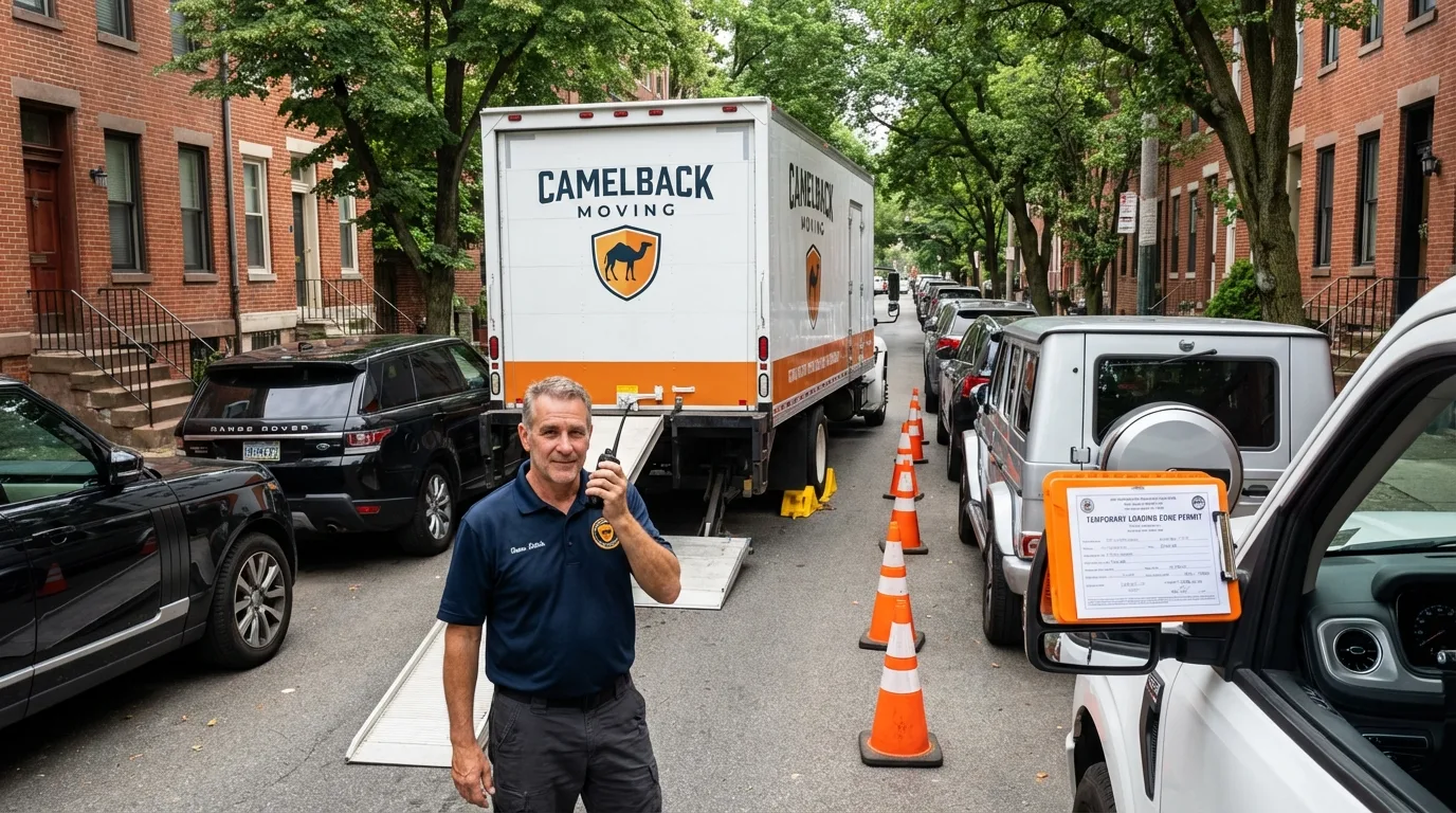 City street loading permit setup in Alexandria Bay, NY